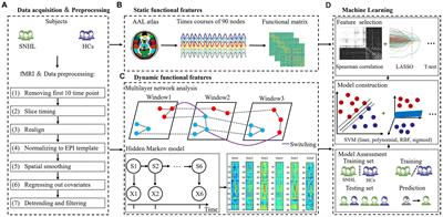 Combination of static and dynamic neural imaging features to distinguish sensorineural hearing loss: a machine learning study